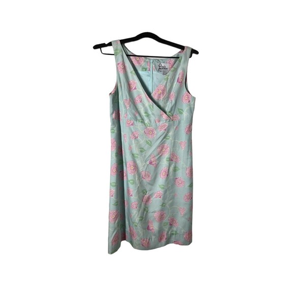 Lilly Pulitzer Staci Morning Glories Silk Midi Dress Size‎ 8 - Picture 1 of 12